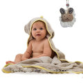 Muslin baby towel animal face Hooded baby towel 100% bamboo fluffy high quality baby bath towel